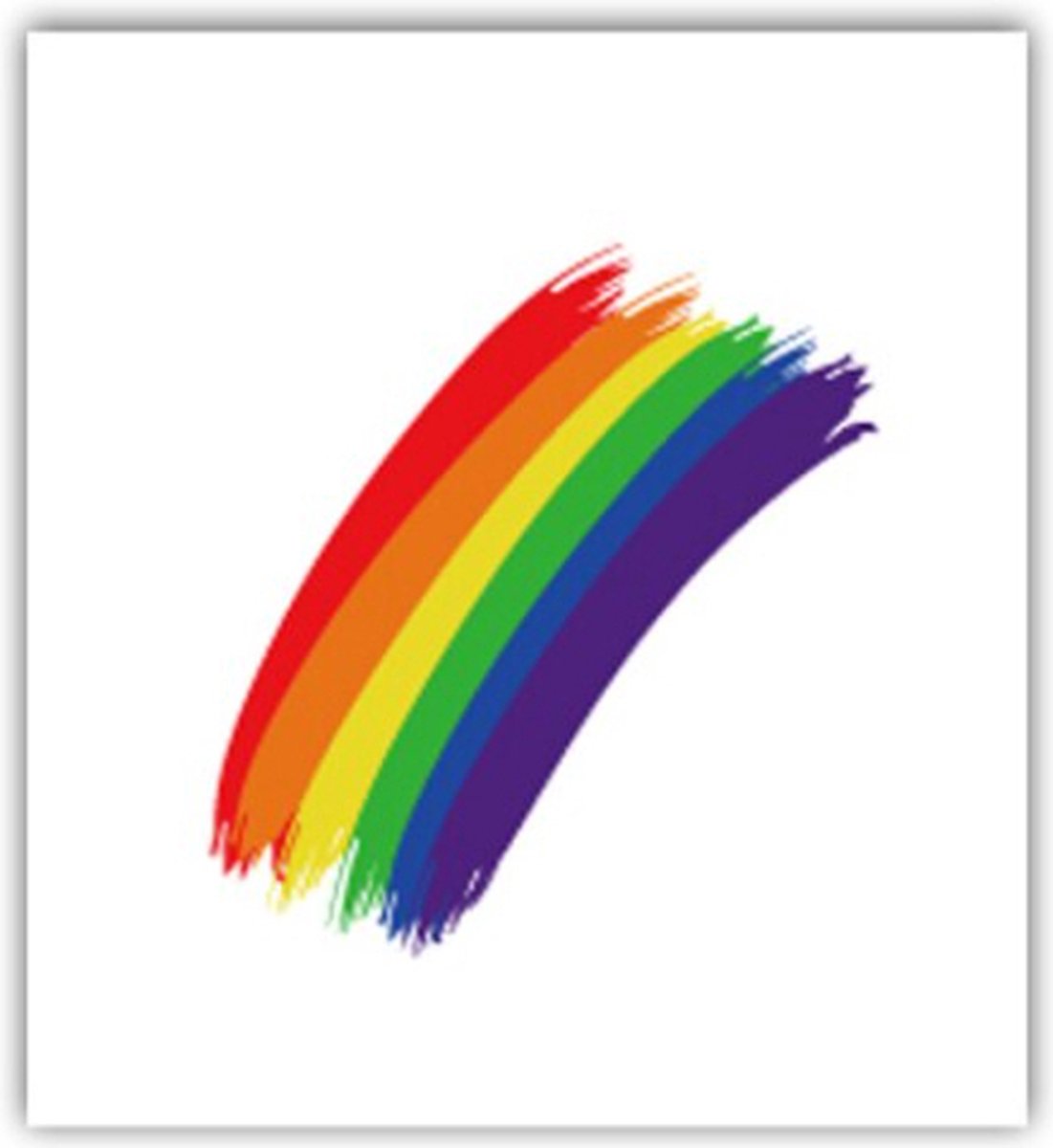   | Body Tatoo Jumping Rainbow (5*5 cm) | Tijdelijke Tatoeage | Pride Tattoo | Rainbow Tattoo | LGBTQ | Love